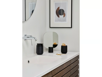 TIME - Table-top cement mirror by Zone Denmark - view 3